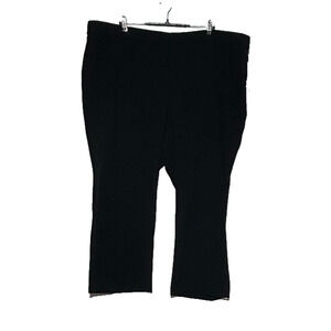 Catherines Pants Womens 28W Petite Black Actual 48x27 Curvy Pull on Stretch NWT
